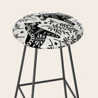 Swedish Dala Horses - Black Palette Stool Gallery Image 2