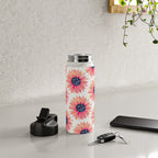Single Sunflower â Pink & Indigo Water Bottle Gallery Image 4