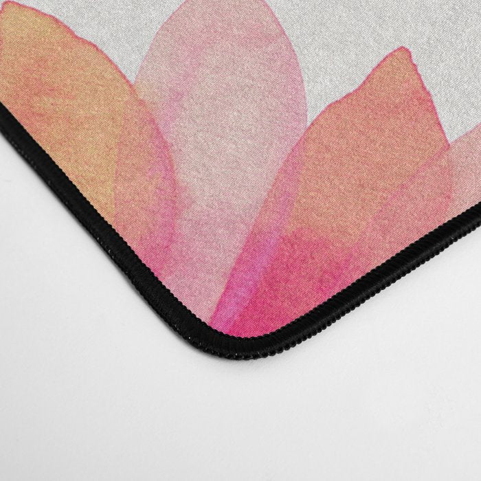 Single Sunflower â Pink & Indigo Desk Mat Gallery Image 4