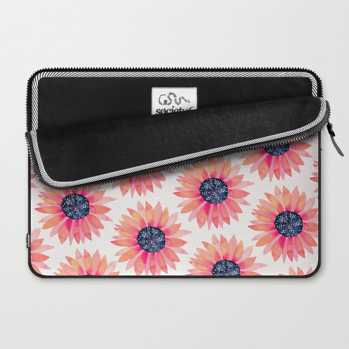 Single Sunflower â Pink & Indigo Laptop Sleeve Gallery Image 2