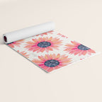 Single Sunflower â Pink & Indigo Yoga Mat Gallery Image 2