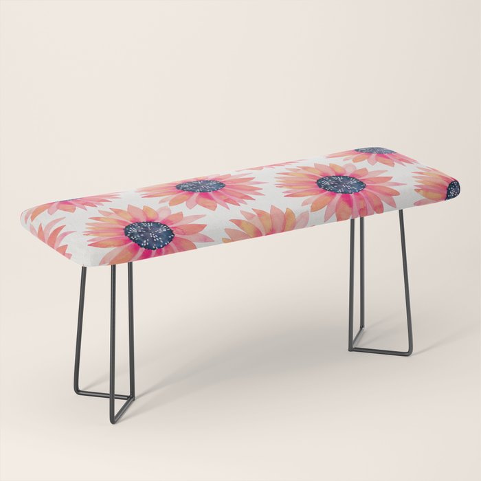 Single Sunflower â Pink & Indigo Bench Gallery Image 1