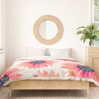 Single Sunflower â Pink & Indigo Duvet Cover Gallery Image 3