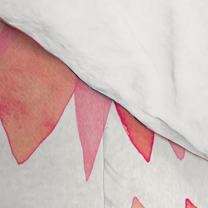 Single Sunflower â Pink & Indigo Comforter Gallery Image 4