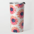 Single Sunflower â Pink & Indigo Travel Mug Gallery Image 2