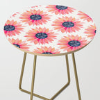 Single Sunflower â Pink & Indigo Side Table Gallery Image 2