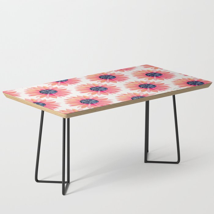 Single Sunflower â Pink & Indigo Coffee Table Gallery Image 1