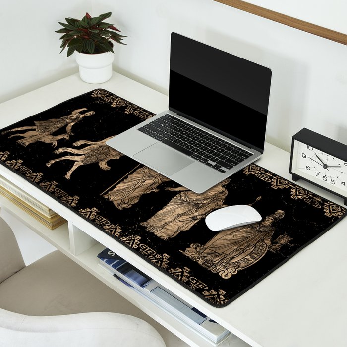 Greek Deities and Meander key ornament Desk Mat Gallery Image 2