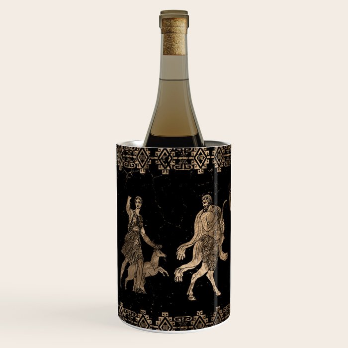 Greek Deities and Meander key ornament Wine Chiller Gallery Image 2