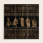 Greek Deities and Meander key ornament Wood Wall Art Gallery Image 1