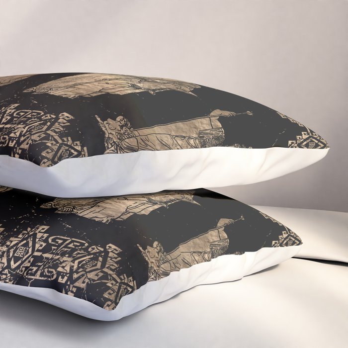 Greek Deities and Meander key ornament Pillow Sham Gallery Image 3