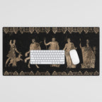 Greek Deities and Meander key ornament Desk Mat Gallery Image 1