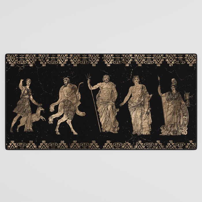 Greek Deities and Meander key ornament Desk Mat Gallery Image 3