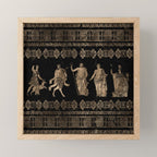 Greek Deities and Meander key ornament Mini Art Print Gallery Image 1