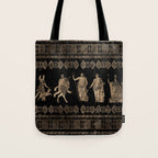 Greek Deities and Meander key ornament Tote Bag Gallery Image 1
