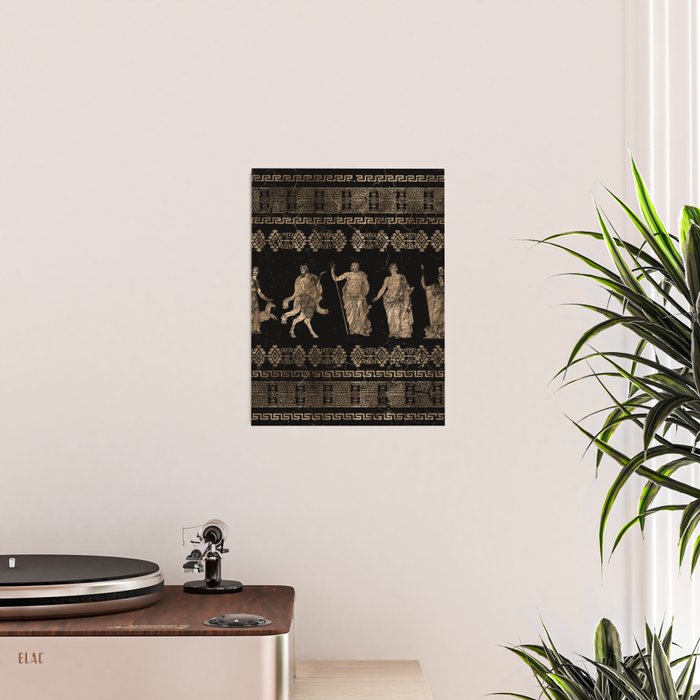 Greek Deities and Meander key ornament Poster Gallery Image 2
