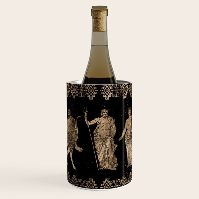Greek Deities and Meander key ornament Wine Chiller Gallery Image 1