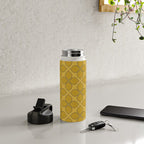 Golden Moroccan Floral Pattern Water Bottle Gallery Image 4