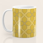 Golden Moroccan Floral Pattern Coffee Mug Gallery Image 3