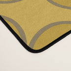Golden Moroccan Floral Pattern Desk Mat Gallery Image 4