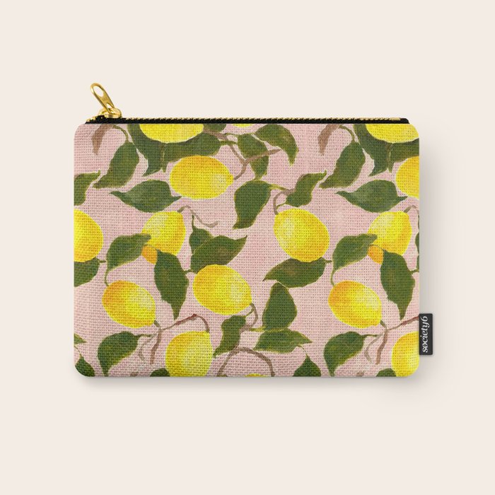Summer Harvest Lemon Carry All Pouch Gallery Image 1