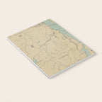 Vintage Lake Champlain Lighthouse Map (1896) Notebook Gallery Image 3