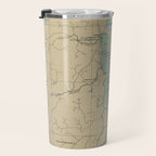 Vintage Lake Champlain Lighthouse Map (1896) Travel Mug Gallery Image 3