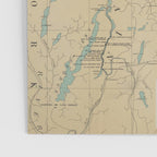 Vintage Lake Champlain Lighthouse Map (1896) Poster Gallery Image 3