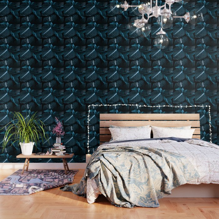 Unbridled - teal Wallpaper Gallery Image 3