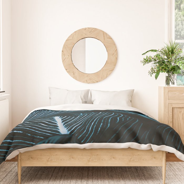 Unbridled - teal Duvet Cover Gallery Image 3