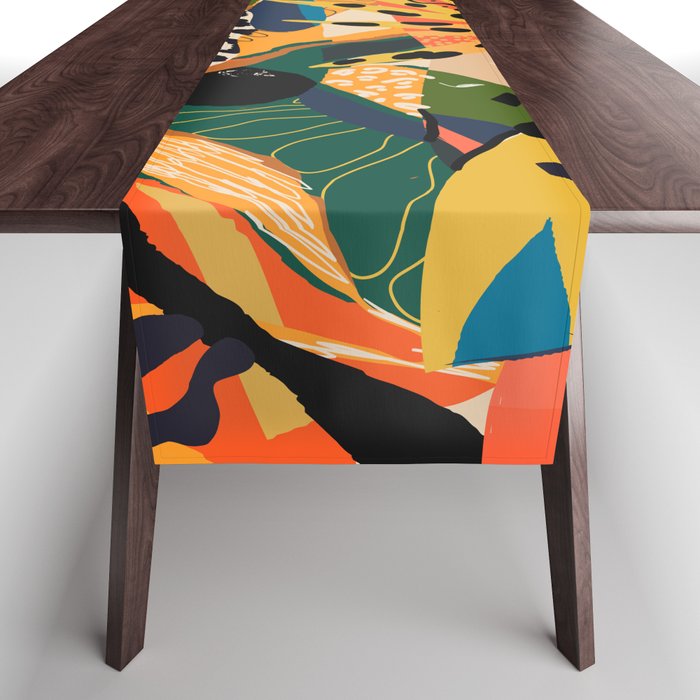 POP COLLAGE 01: Wild Edition Table Runner Gallery Image 1
