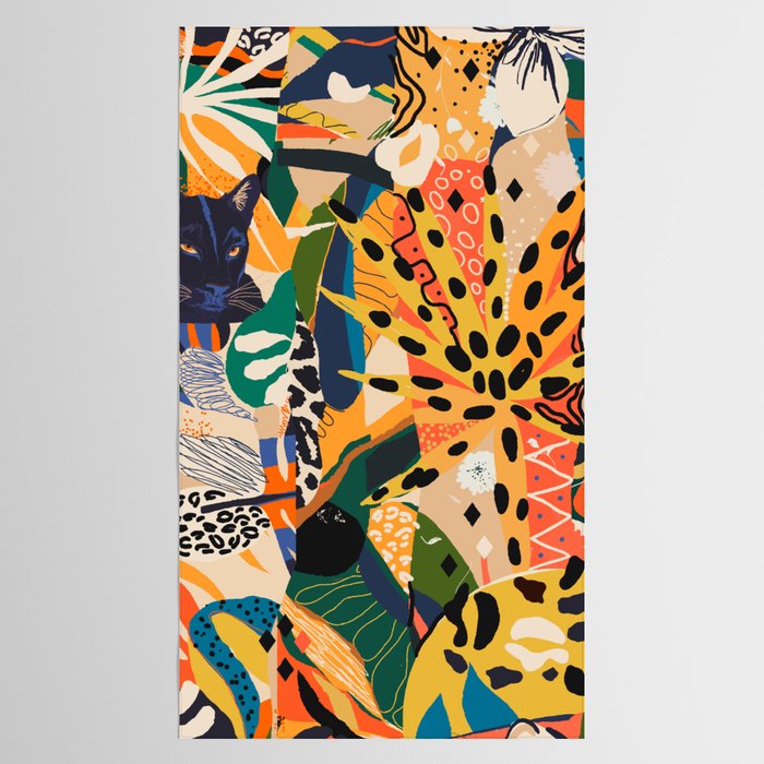 POP COLLAGE 01: Wild Edition Tablecloth Gallery Image 2