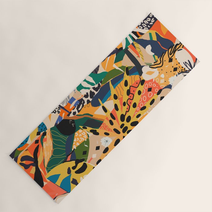 POP COLLAGE 01: Wild Edition Yoga Mat Gallery Image 1
