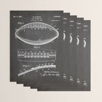 Football Patent - American Football Art - Black Chalkboard Wrapping Paper Gallery Image 3