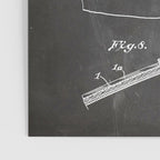 Football Patent - American Football Art - Black Chalkboard Poster Gallery Image 3