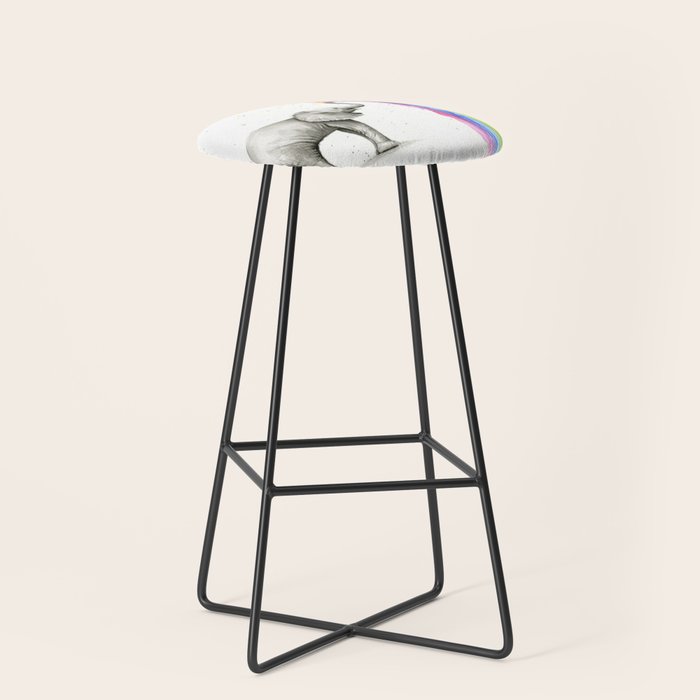 Rainbow Baby Elephant Stool Gallery Image 1