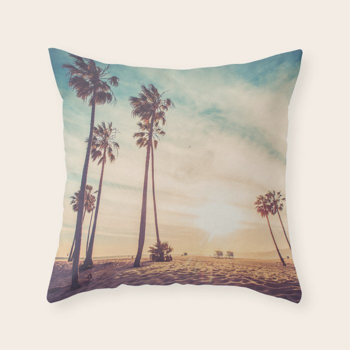 Venice Beach California Throw Pillow Gallery Image 1