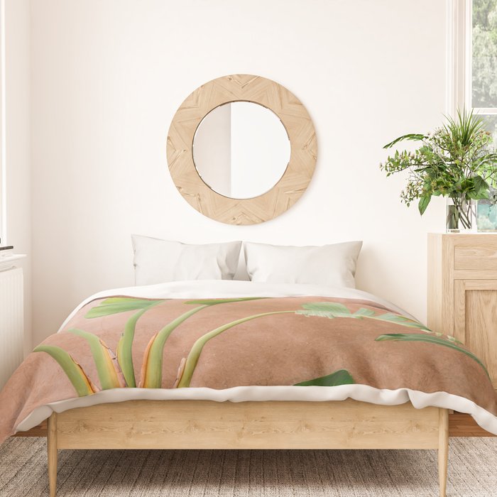 Palms of Ourika Morocco | Pastel Travel Photography Marrakech Duvet Cover Gallery Image 3