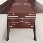 Geo (Red Wine) Table Runner Gallery Image 1