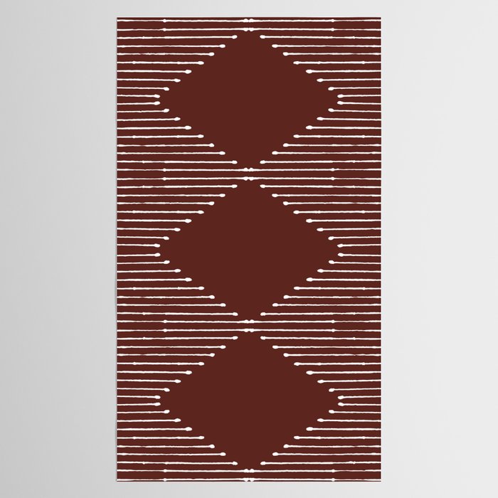 Geo (Red Wine) Tablecloth Gallery Image 2