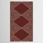 Geo (Red Wine) Tablecloth Gallery Image 2