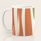 Midcentury Modern Abstract Kwaito Pattern in Mid Century Colors on Cream Coffee Mug Gallery Image 3