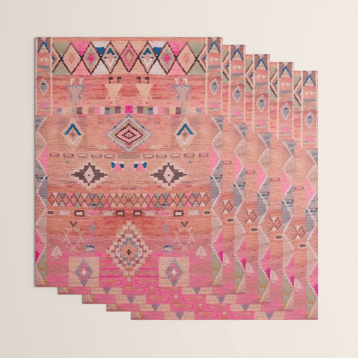 Traditional Moroccan Berber Rug Design Wrapping Paper Gallery Image 3