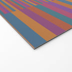 Mixed Stripes Pattern IX Retro Rainbow Welcome Mat Gallery Image 2