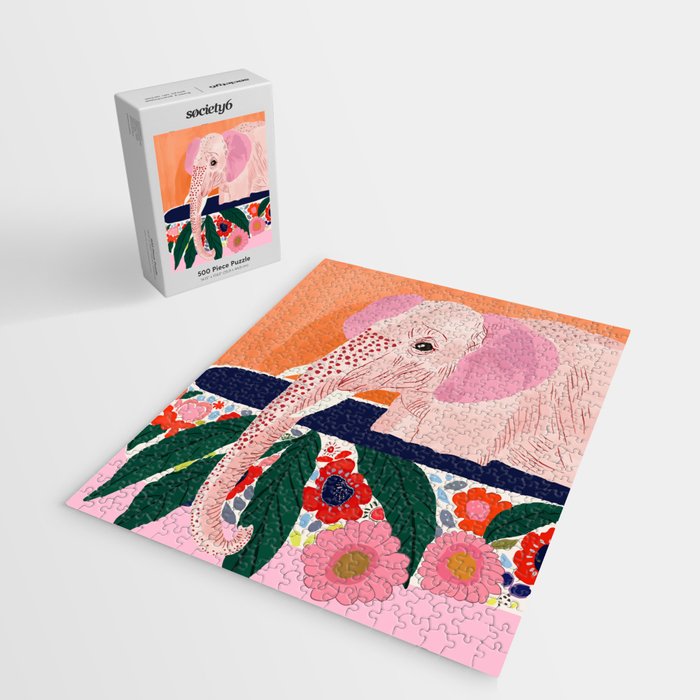 Elephant Spa Day Jigsaw Puzzle Gallery Image 2