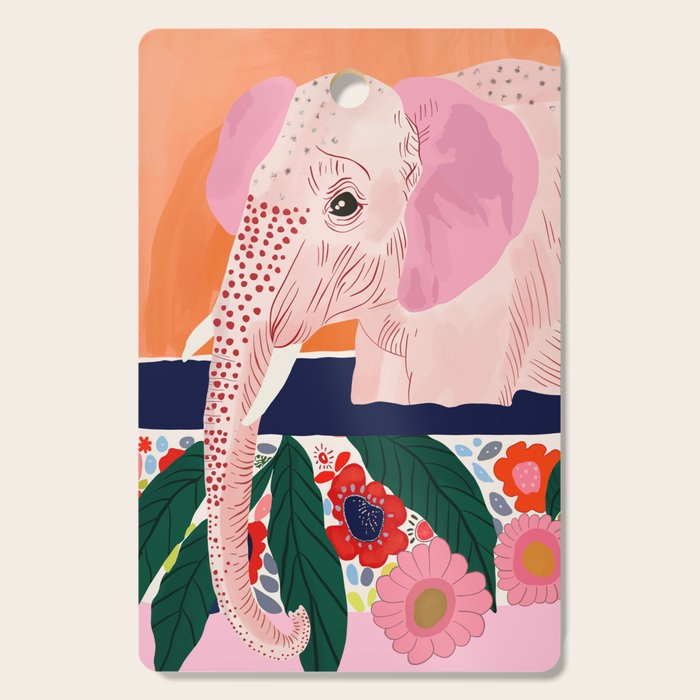 Elephant Spa Day Cutting Board Gallery Image 1