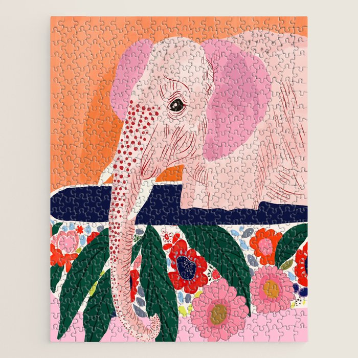 Elephant Spa Day Jigsaw Puzzle Gallery Image 1