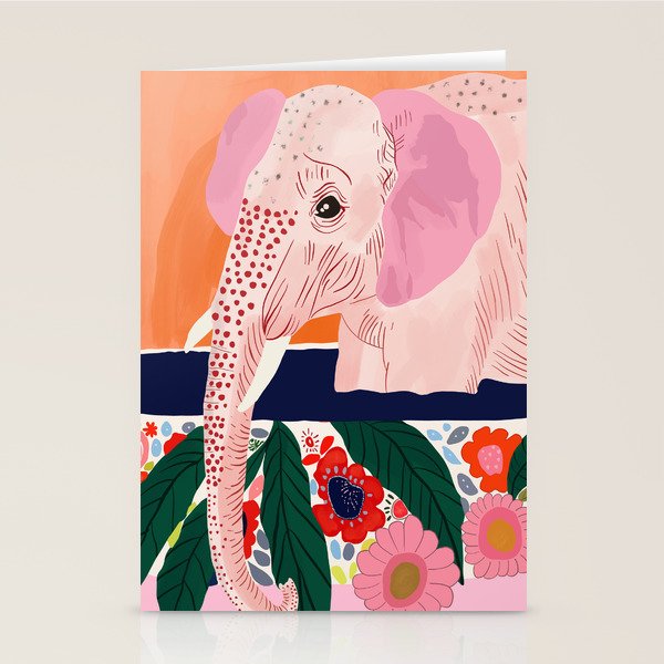 Elephant Spa Day Stationery Card Gallery Image 1