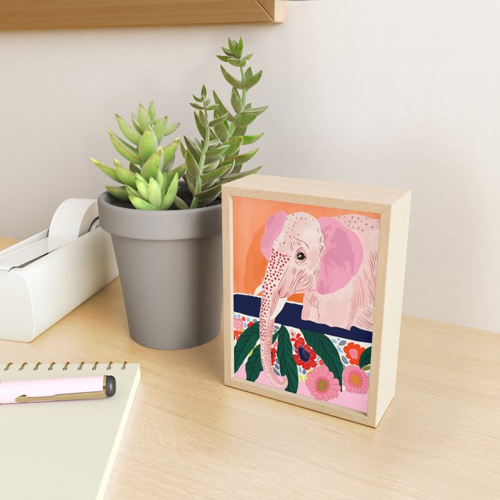Elephant Spa Day Mini Art Print Gallery Image 2