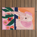 Elephant Spa Day Outdoor Rug Gallery Image 1